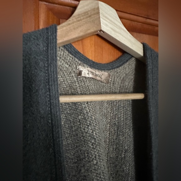 Janice OS Multicolor neutral poncho jacket - Picture 3 of 4